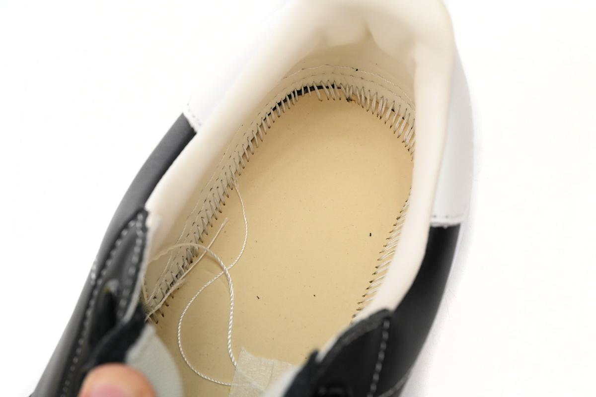 Maison Mihara Yasuhiro Blakey OG Sole Leather Low Black White White Sole   A08FW706-BLK