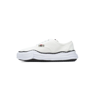 Maison Mihara Yasuhiro Baker OG Sole Canvas Low Top Sneakers White A01FW717-WHT 01