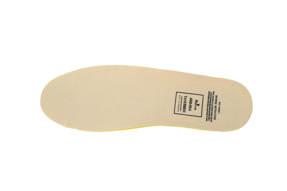 Maison Mihara Yasuhiro Peterson OG Sole Canvas Low Distressed White Black Piping  A01FW717-WHT
