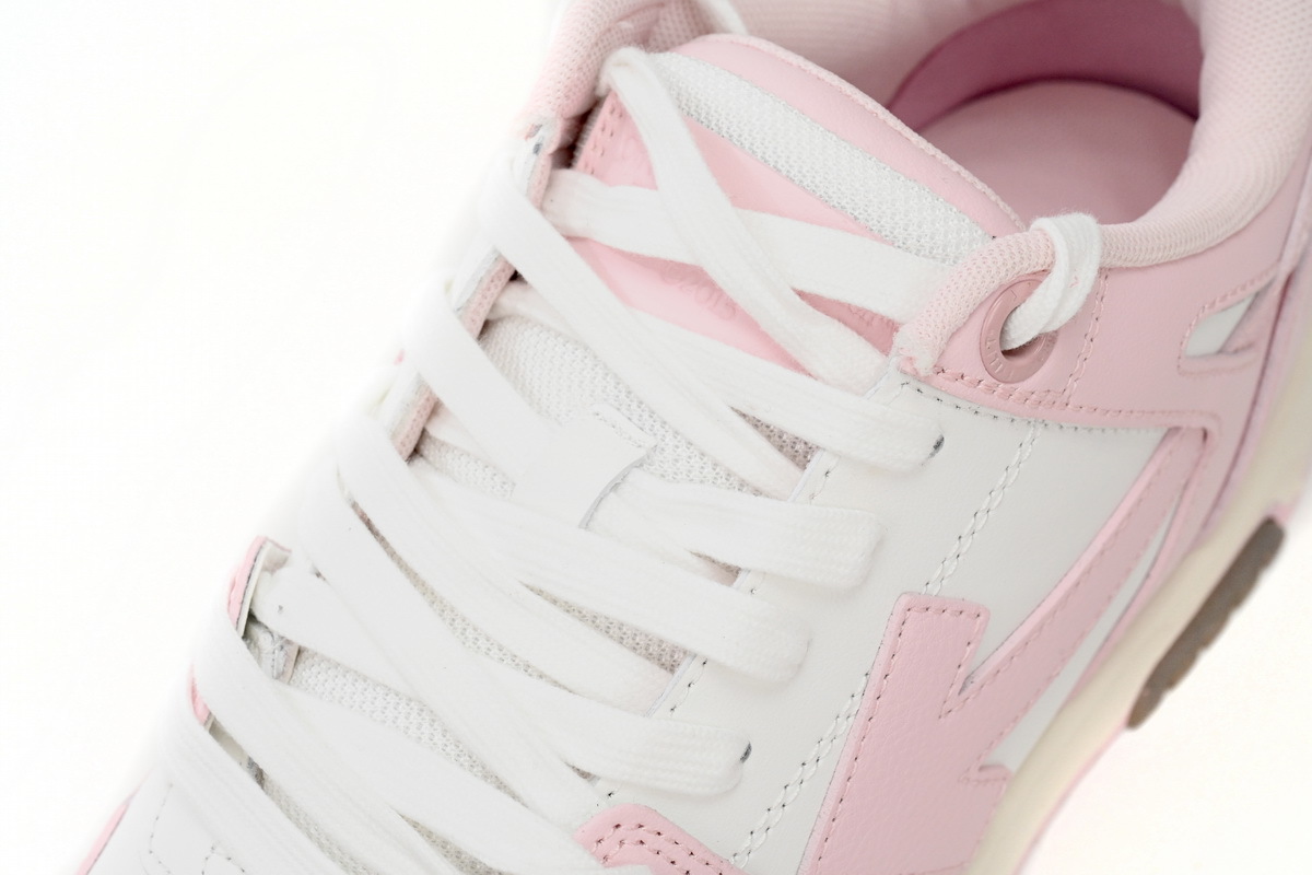 Off-White "Out Of Office" (OOO) Low Tops White Pink  OWIA259S21LEA0013001