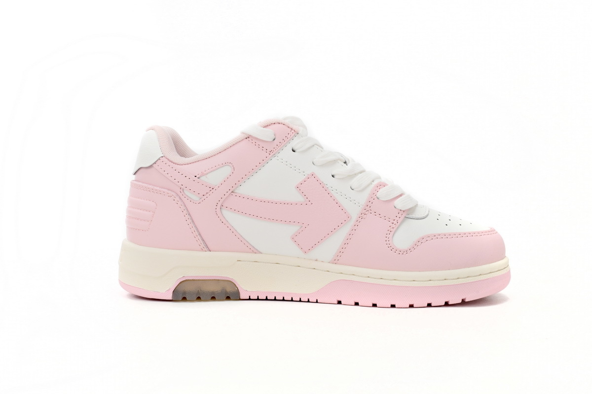 Off-White "Out Of Office" (OOO) Low Tops White Pink  OWIA259S21LEA0013001