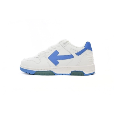 Off-White "Out Of Office" (OOO) Low Tops White Royal Blue Arrow  OMIA189F20LEA0010145 01