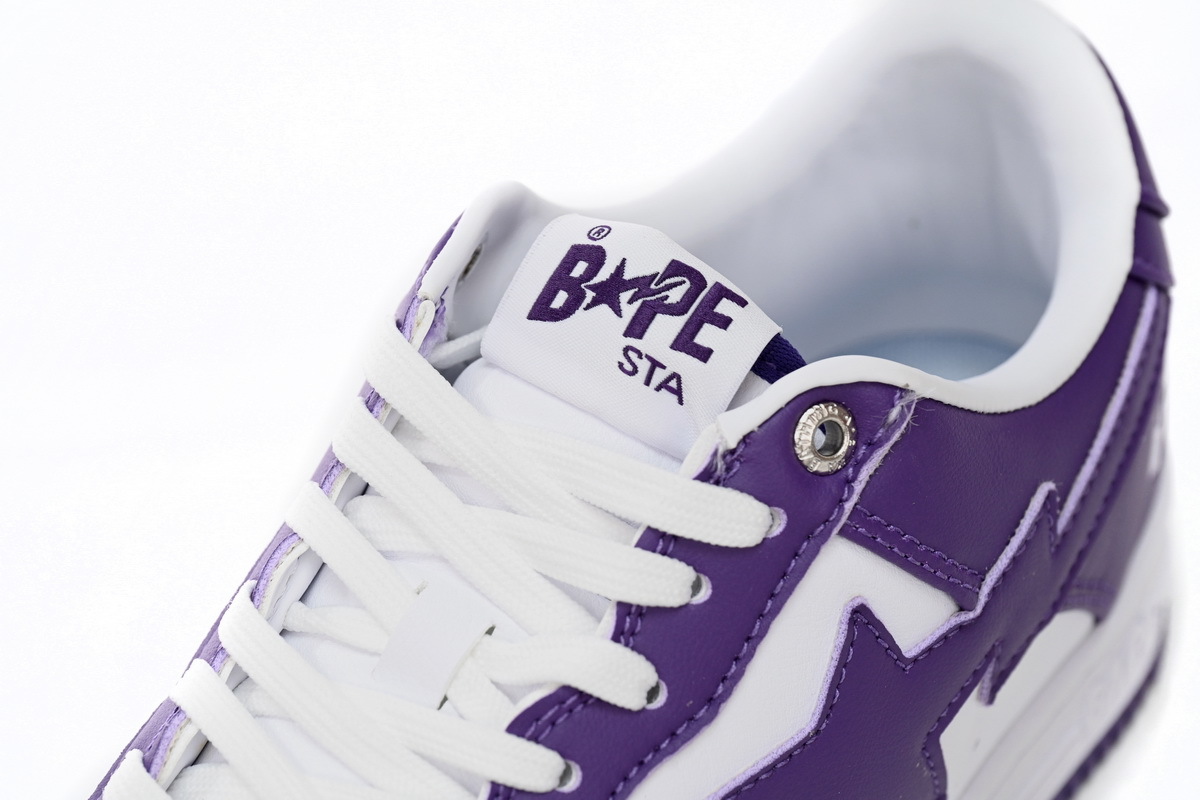A BATHING APE BAPE STA Low 'White Purple' (1170-0191-007)