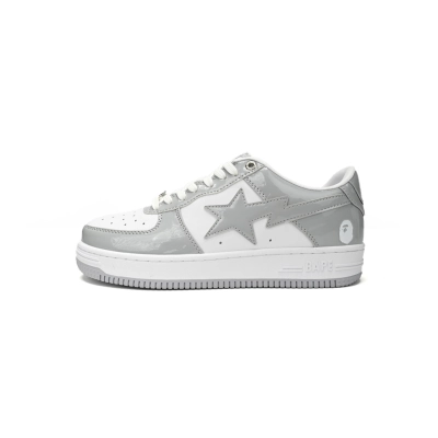 A BATHING APE BAPE STA Low 'White Grey Ramen Noodles' (1170-191-021) 01