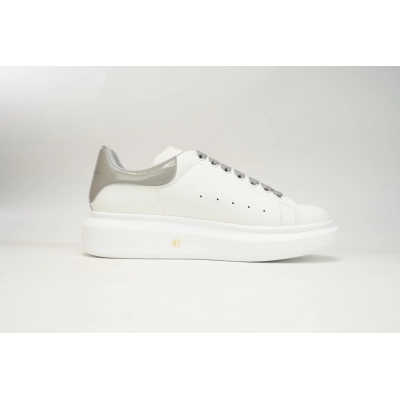 Alexander McQueen Oversized Sneaker 'White Grey Patent' 02