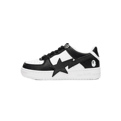 A BATHING APE BAPE STA Low 'Black And White Star' (OZXSHW291-306M) 01