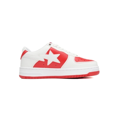 A BATHING APE BAPE STA Low 'Red And White' (OZXSHW291-328) 02
