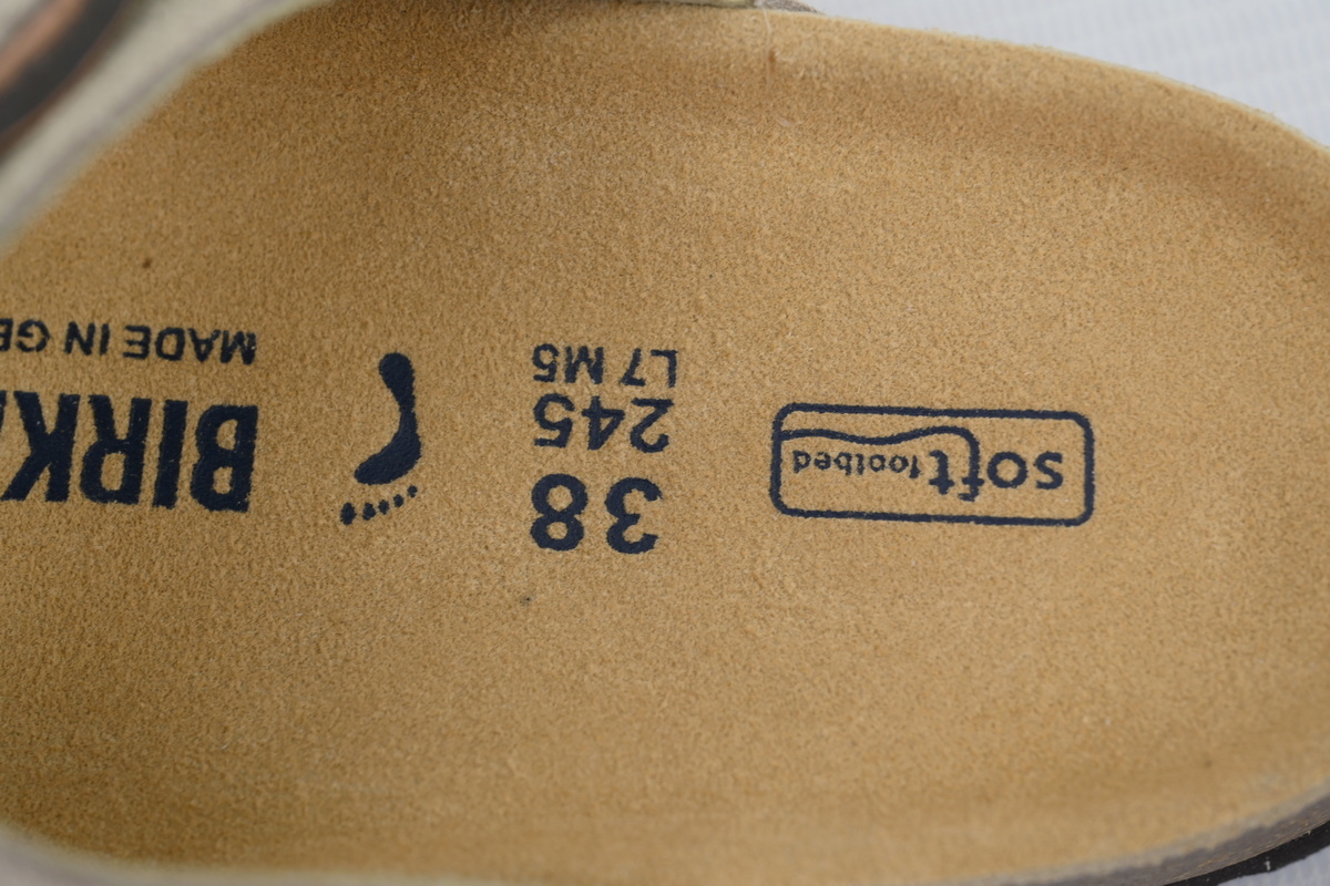 Birkenstock Arizona SFB Suede Sandals - Antique White 1022414