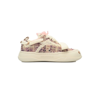 SMILEREPUBLIC Monet Tweed  Pink Purple Plaid【BA3ET】 02