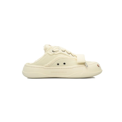 SMILEREPUBLIC Coarse Canvas Mule Series-Off-White【BA3ET】 02