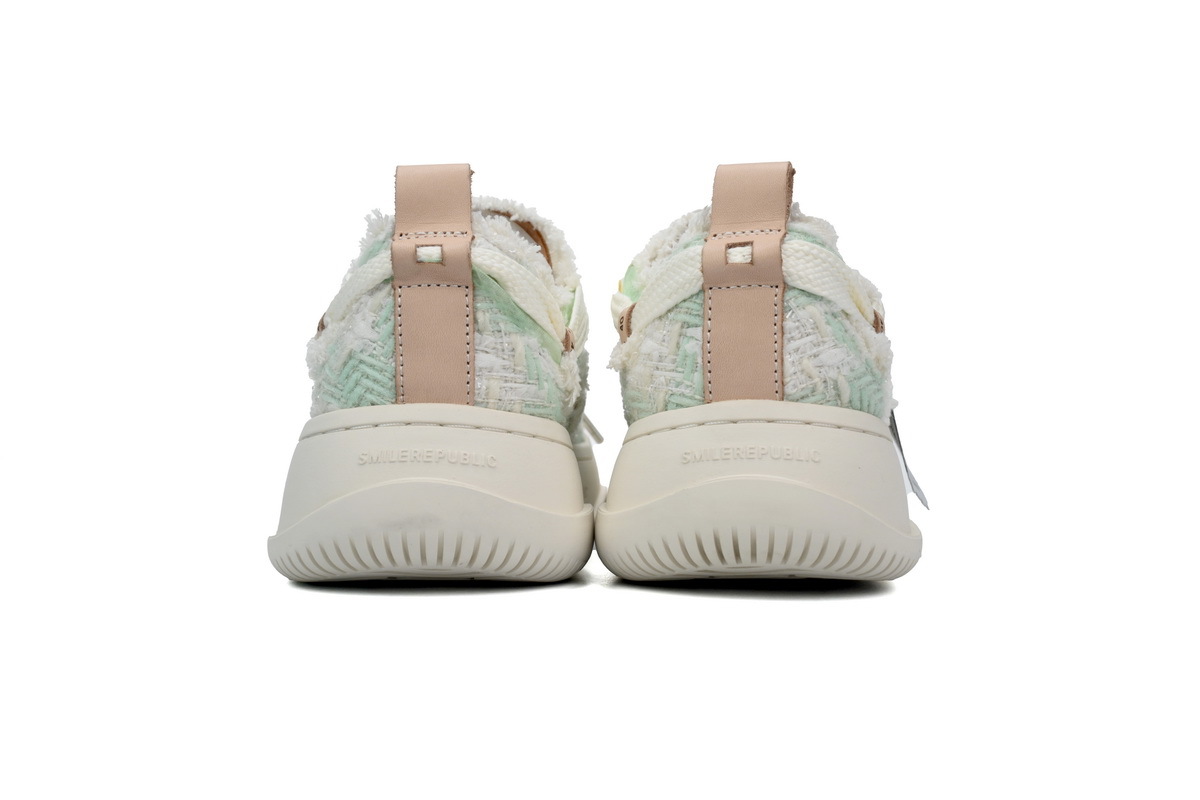 SMILEREPUBLIC Low-Top Series-Light Cyan Plaid【BA3ET】