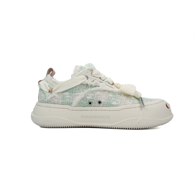 SMILEREPUBLIC Low-Top Series-Light Cyan Plaid【BA3ET】 02