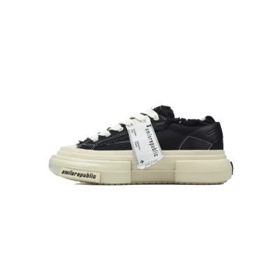 SMILEREPUBLIC 70s Classic Black White Shoes【CA3ET】 01