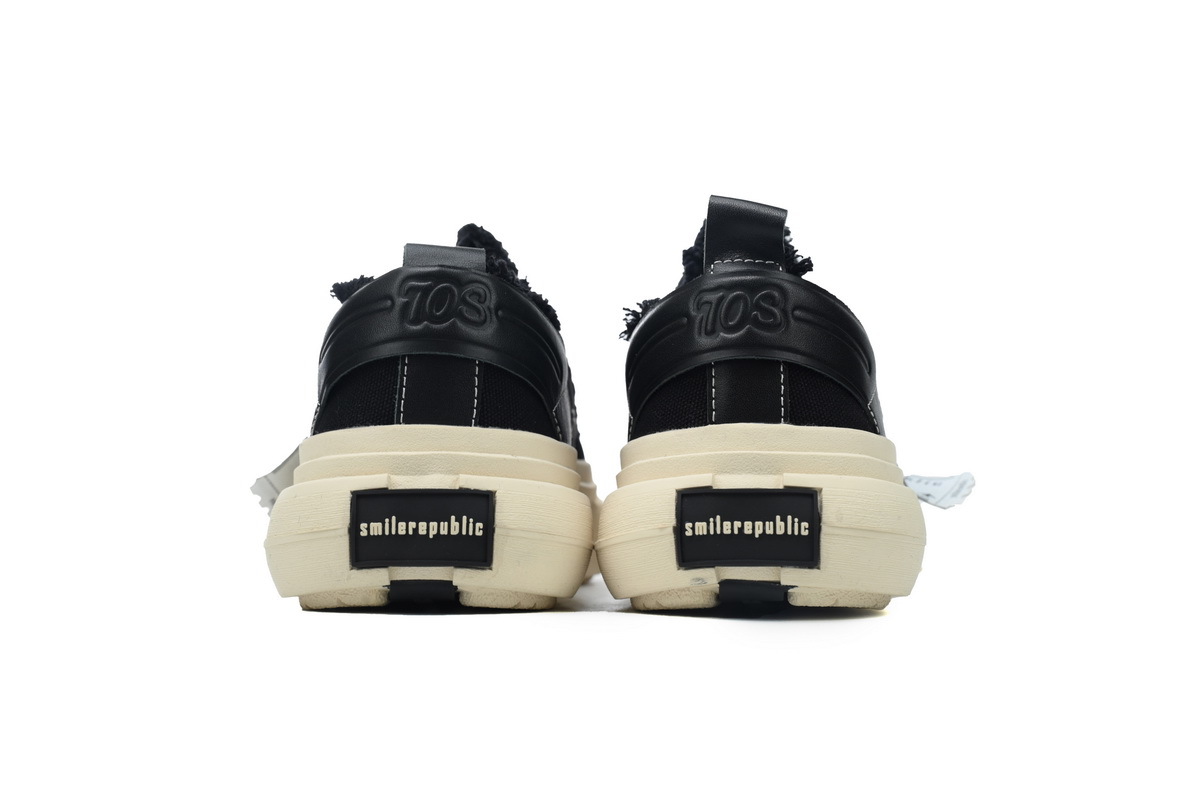 SMILEREPUBLIC 70s Classic Black White Shoes【CA3ET】