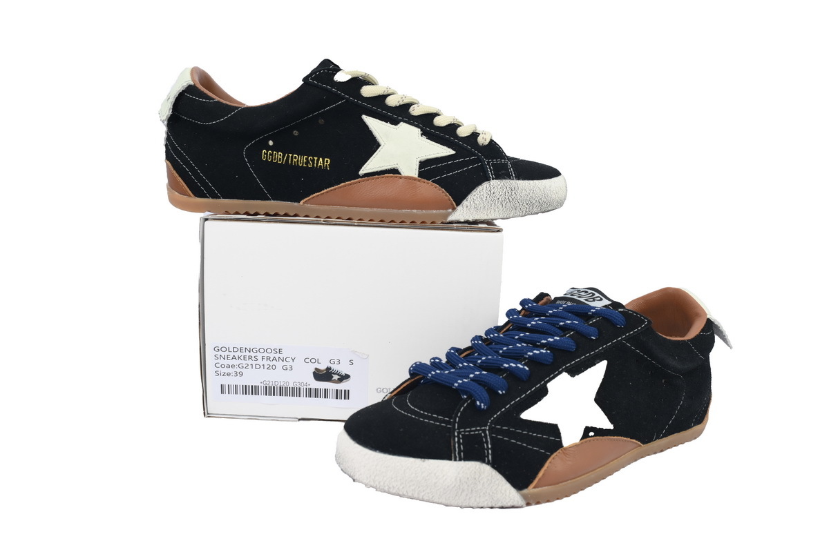 Golden Goose True Star 'Black Suede Cream Star'