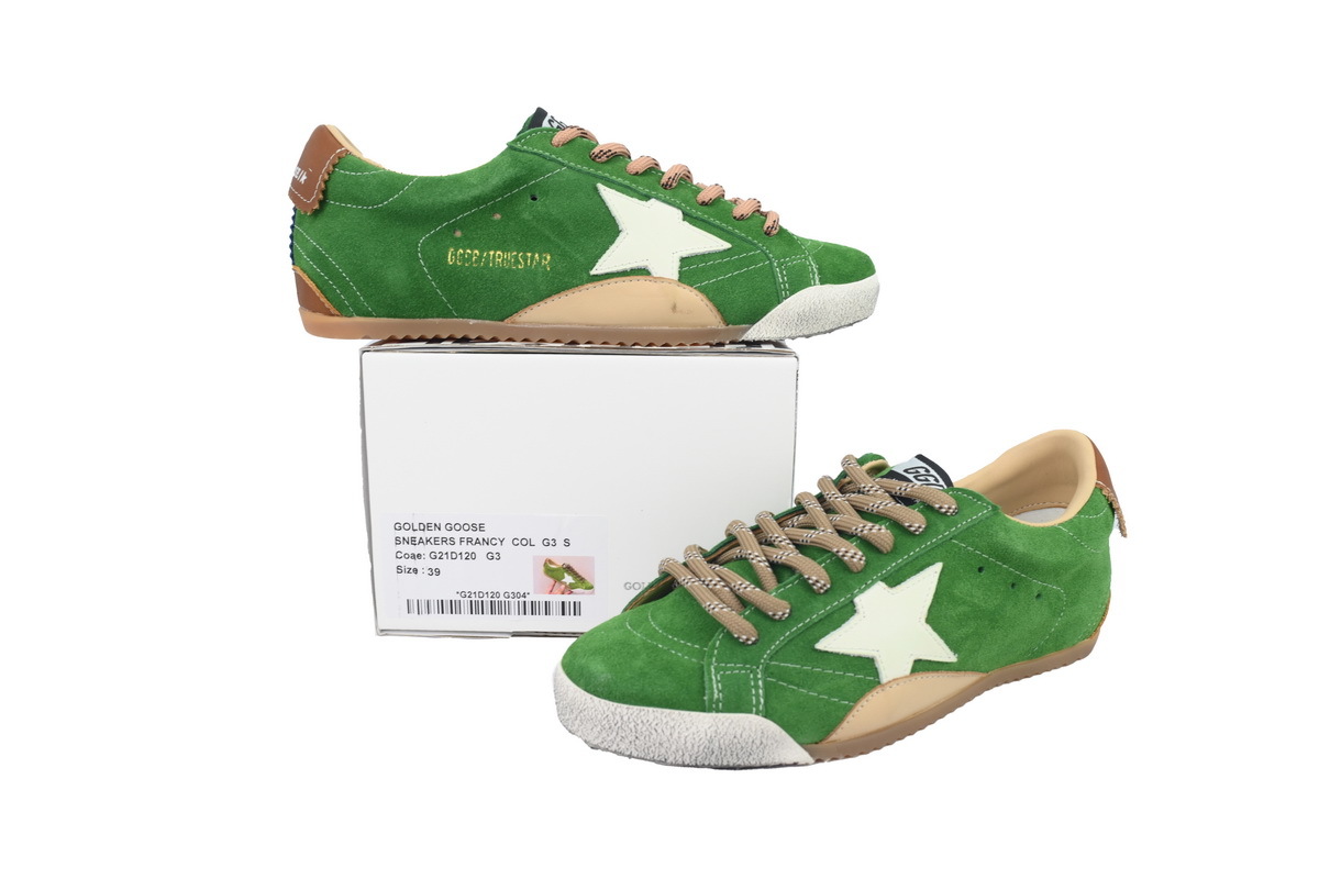 Golden Goose True Star 'Green Suede White Star'