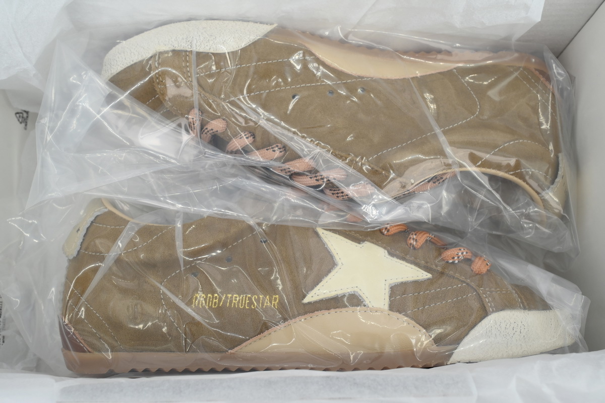 Golden Goose True Star 'Khaki Suede Cream Star'