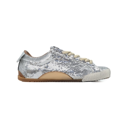 Golden Goose True Star Silver Glitter Shoes 02