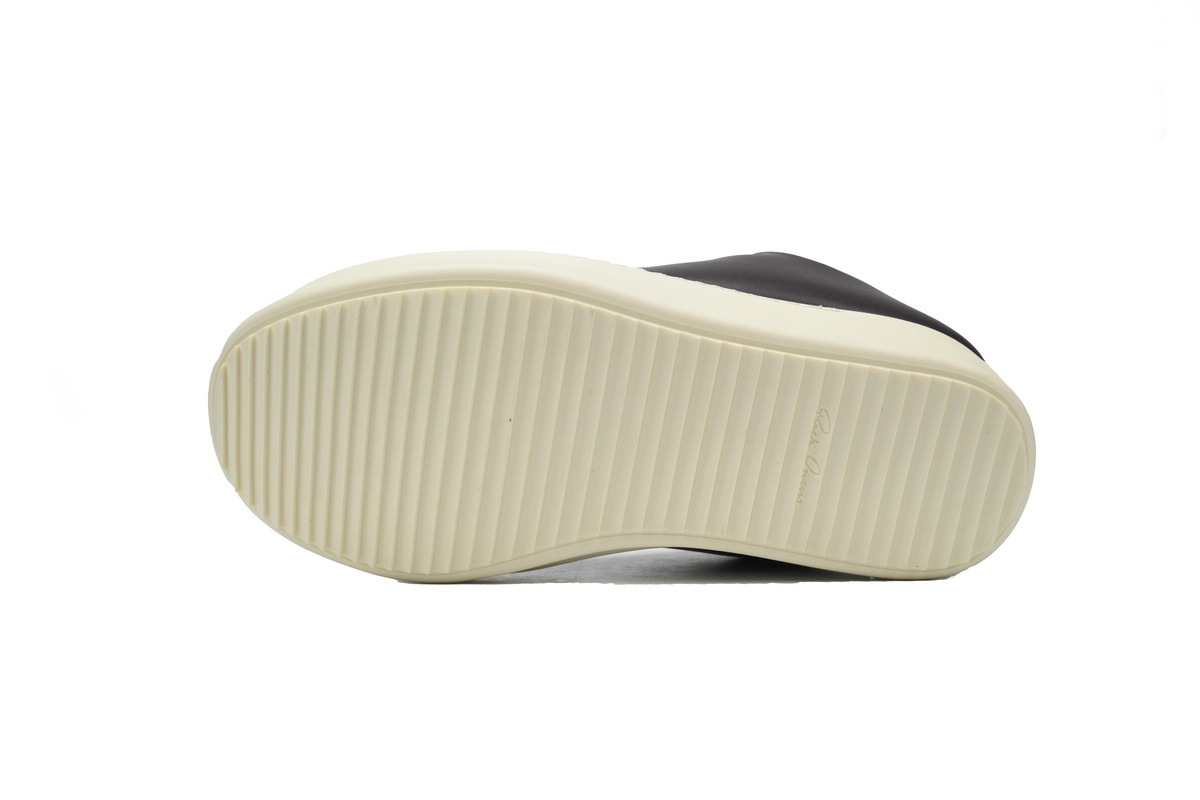 Rick-Owens Jumbo Laced Low Sneakers black white