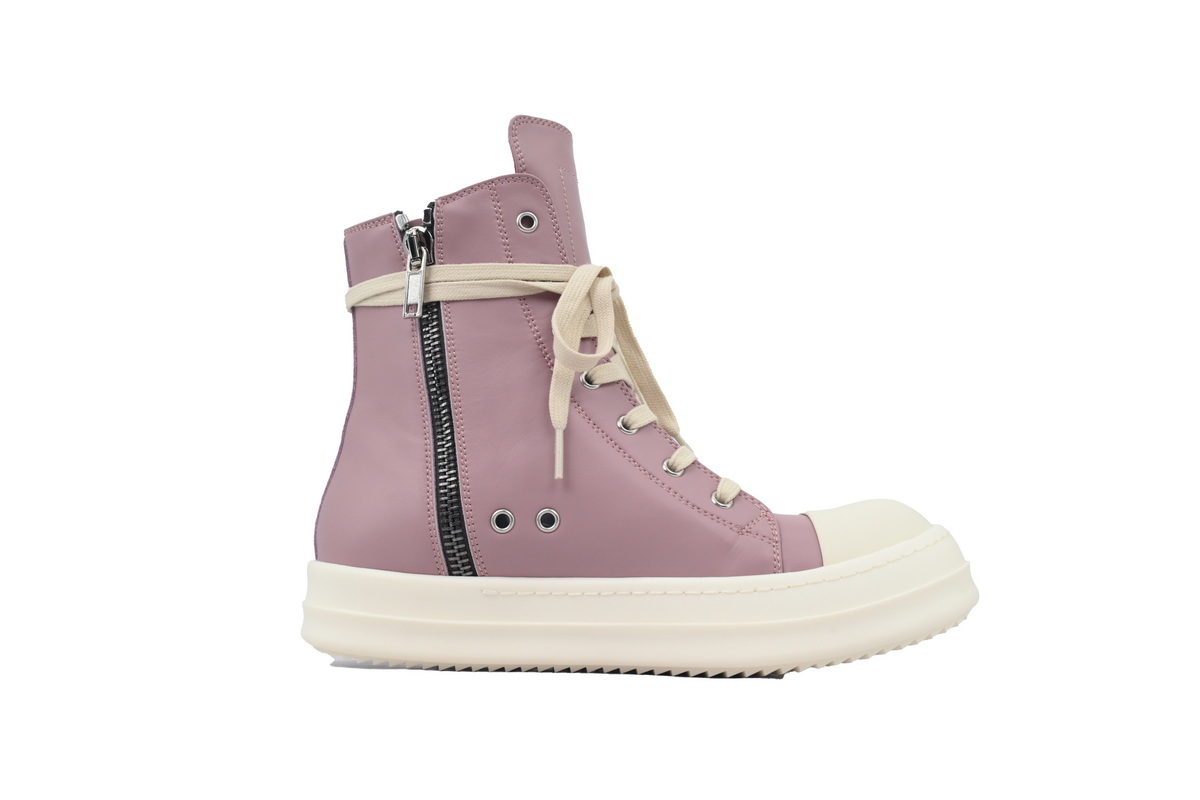Rick Owens High Sneakers Pink Milk