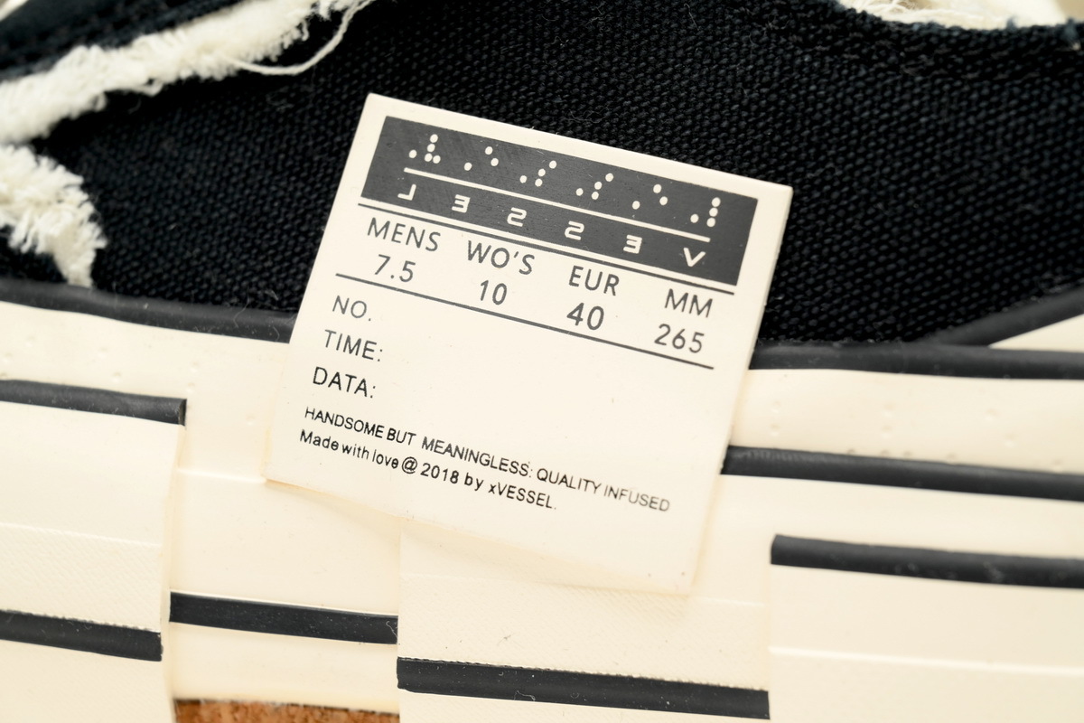  xVESSEL G.O.P.Lows Classic Black And White S19X001B