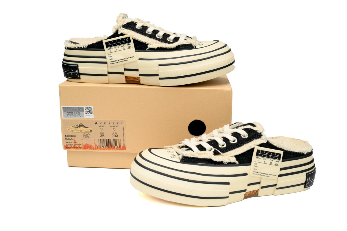 xVESSEL G.O.P.Lows Night Glow Black And White Half Trailer S19X003B 