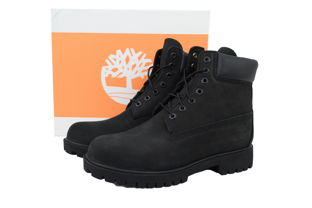 Timberland Premium 6-Inch Waterproof Boot - Black Nubuck