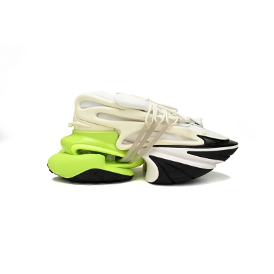  BALMAIN Multikolor Buty sportowe Black, white, and green YM1VJ309 02