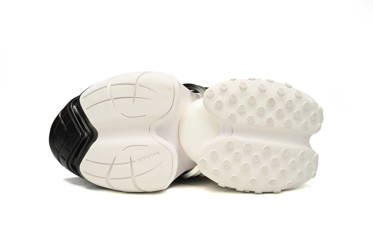 BALMAIN Multikolor Buty sportowe White and Black YM1VJ309 