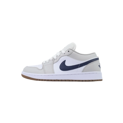 ASB  Air Jordan 1 Low Off White Navy Grey Shoes 553558-146 01