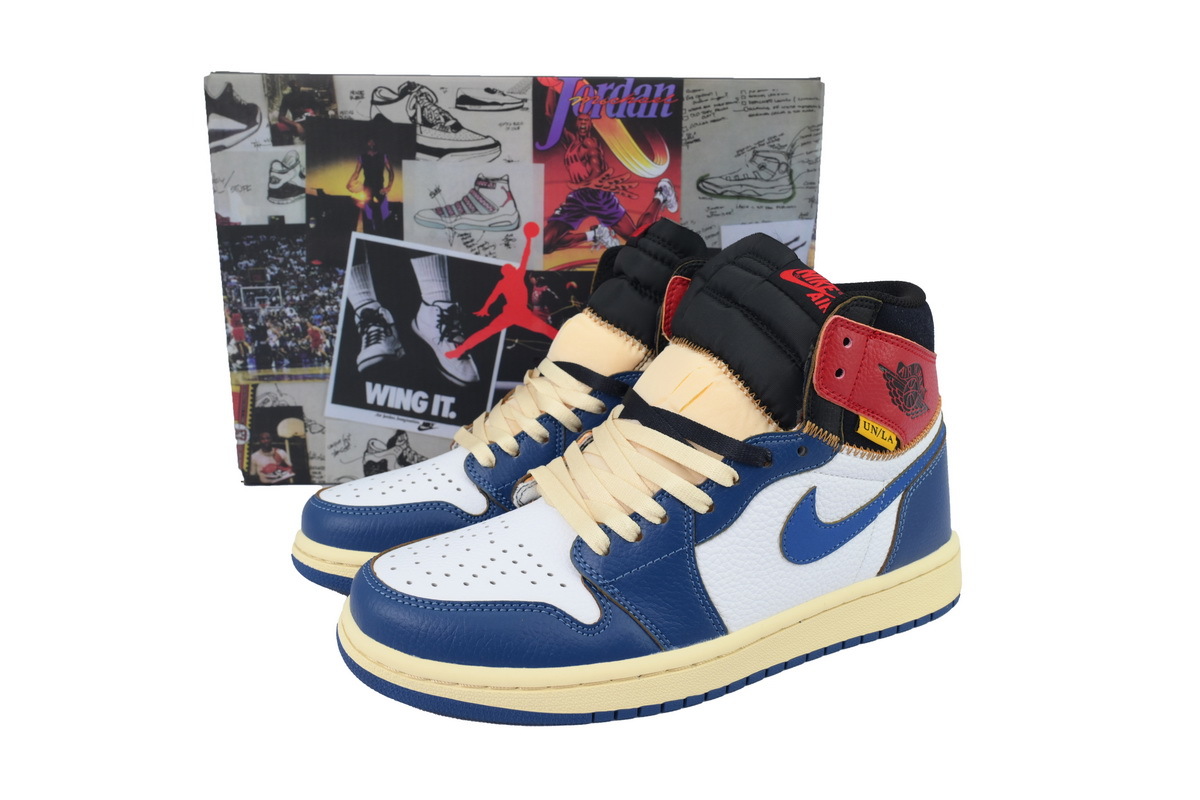 ASB Union X Air Jordan 1 OG Hi Retro“Blue Toe” BV1300-146