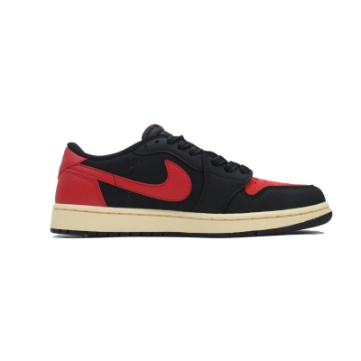 ASB Air Jordan 1 Black Red Leather Sneakers DM7866-061  02