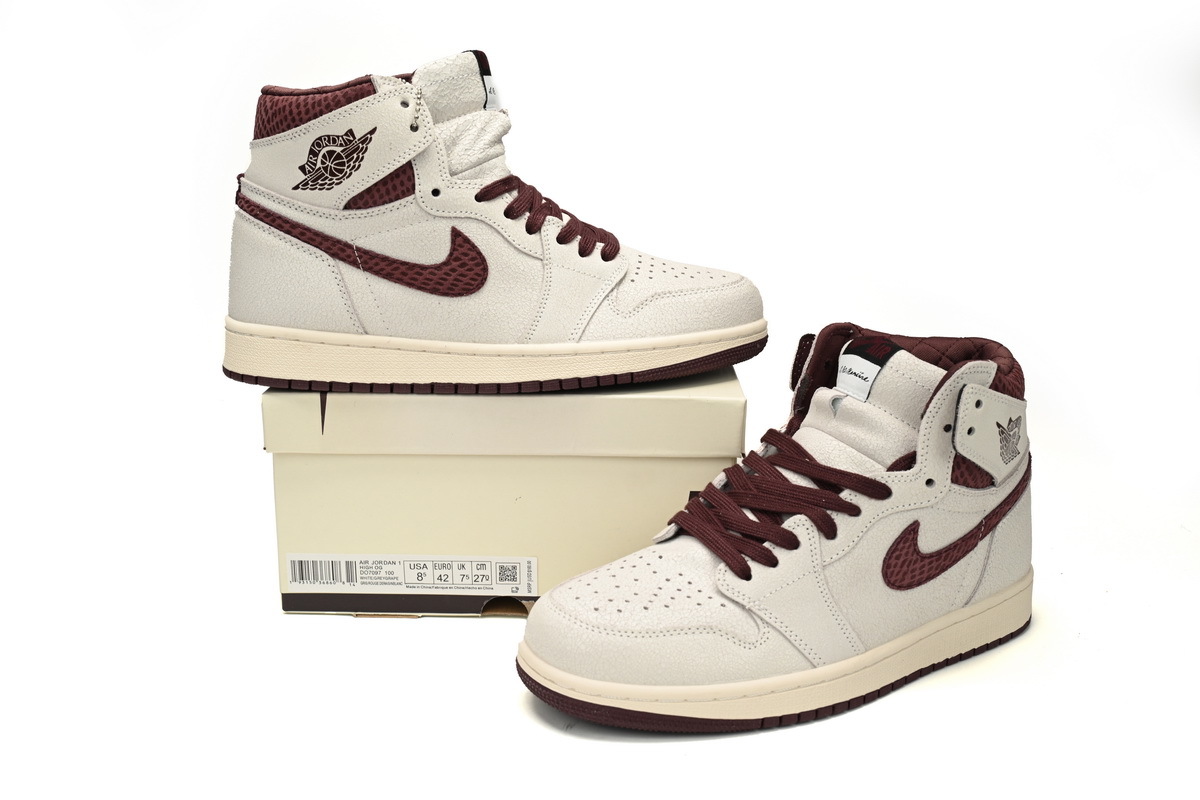 ASB  Air Jordan 1 High OG SailBurgundy Crush5 DO7097-100