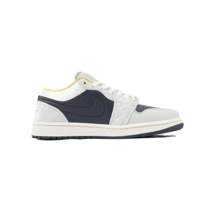 ASB  Air Jordan 1 Low SE ' Black Grey Yellow Rhinestone' DV1762-001 02