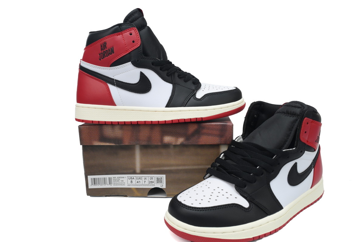 ASB   Air Jordan 1 High Black White Red DZ5485-106