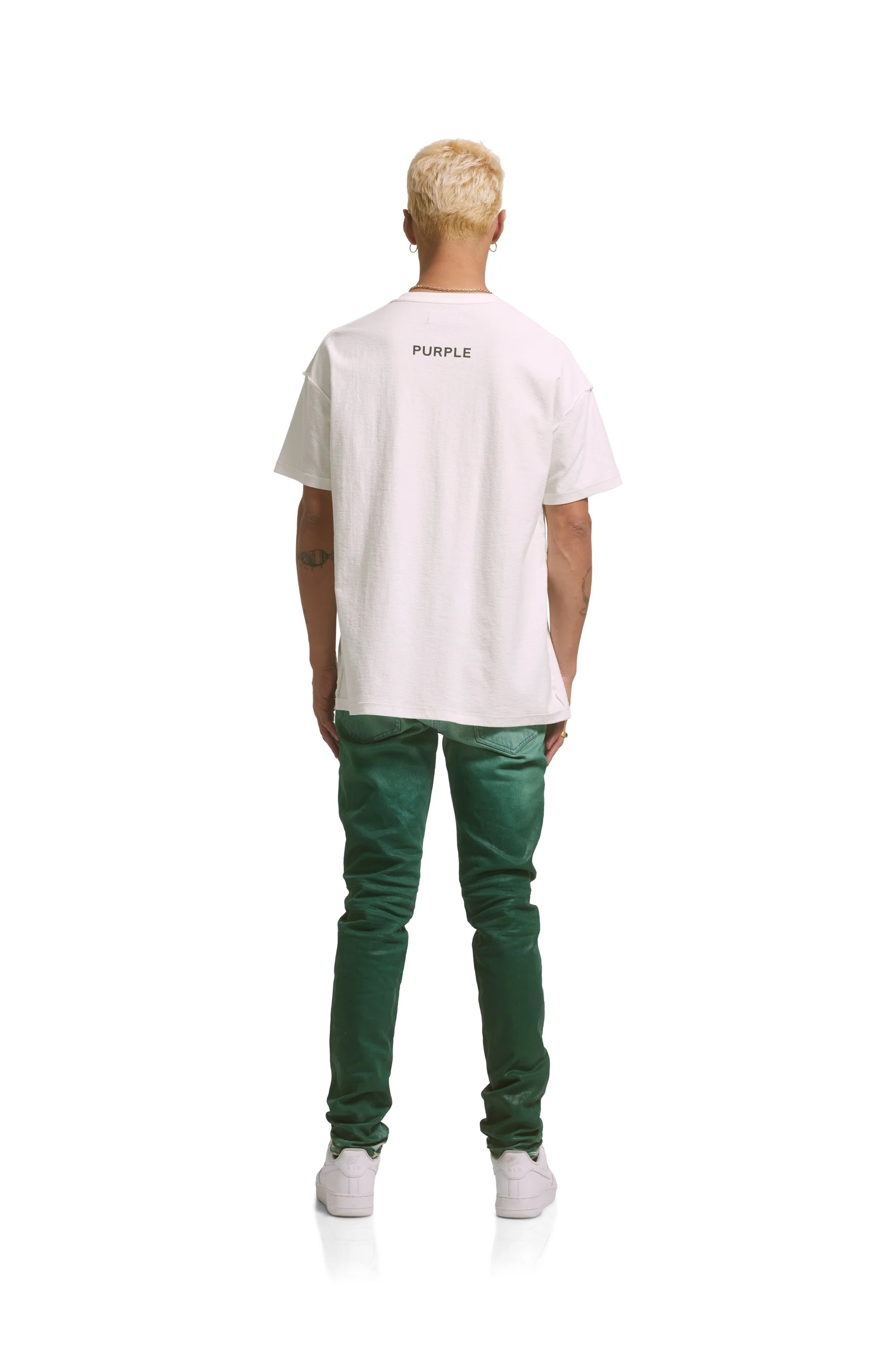 Purple Brand Isolated Graphs Hand-drawn Symbols Tee 3005#