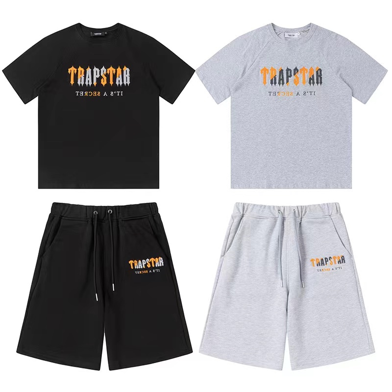Trapstar It's A Secret Short Set Black/Grey 641-642