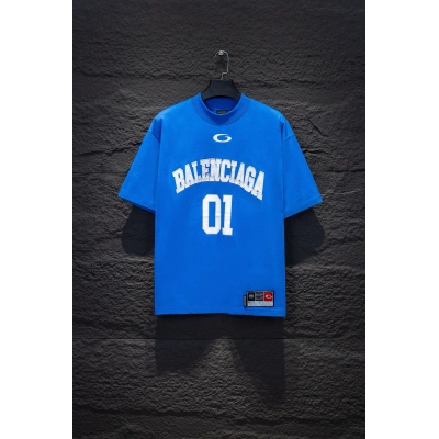 Balenciaga Varsity Jersey 01 Oversized T-Shirt Color Variants ：5156# 02