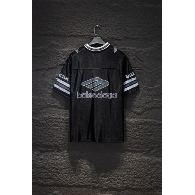 Balenciaga Soccer Jersey Oversized Short Sleeve T-Shirt 5260# 02