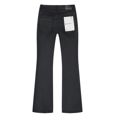 Purple Brand Midnight Black Core Series Low Rise Flared Jeans # 02
