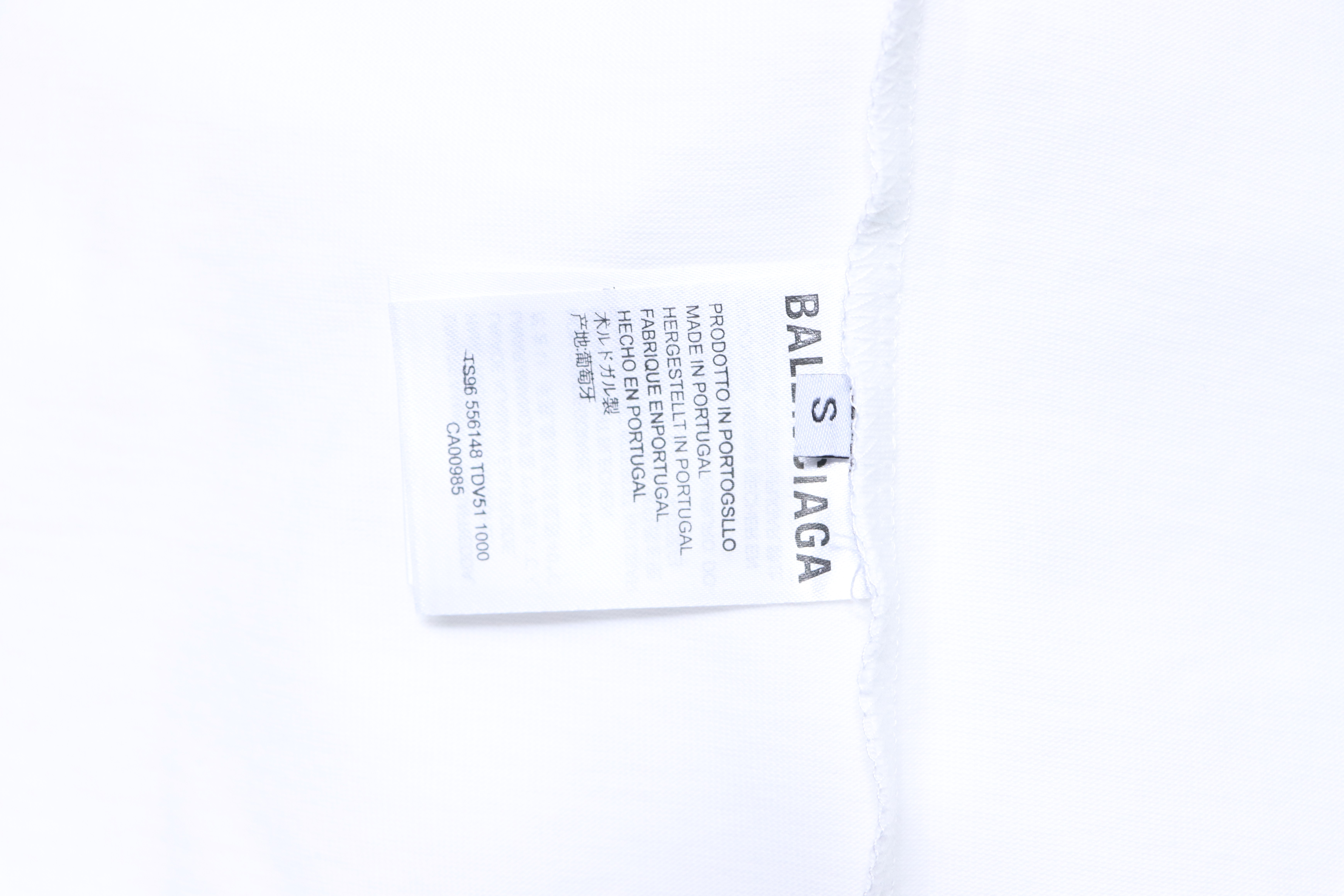 Balenciaga Fluid Logo Heavy Metal T-Shirt White h140