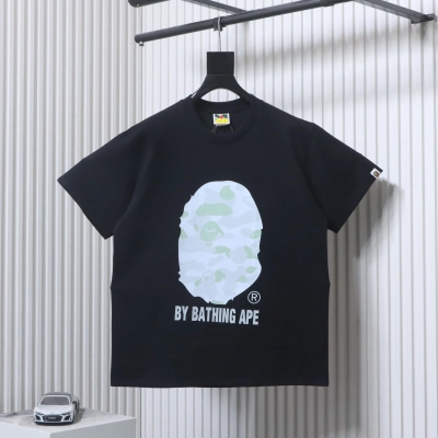  BAPE Black Streetwear Logo Tee h140 02