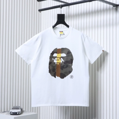  BAPE Split Camo Logo Tee  h140 02