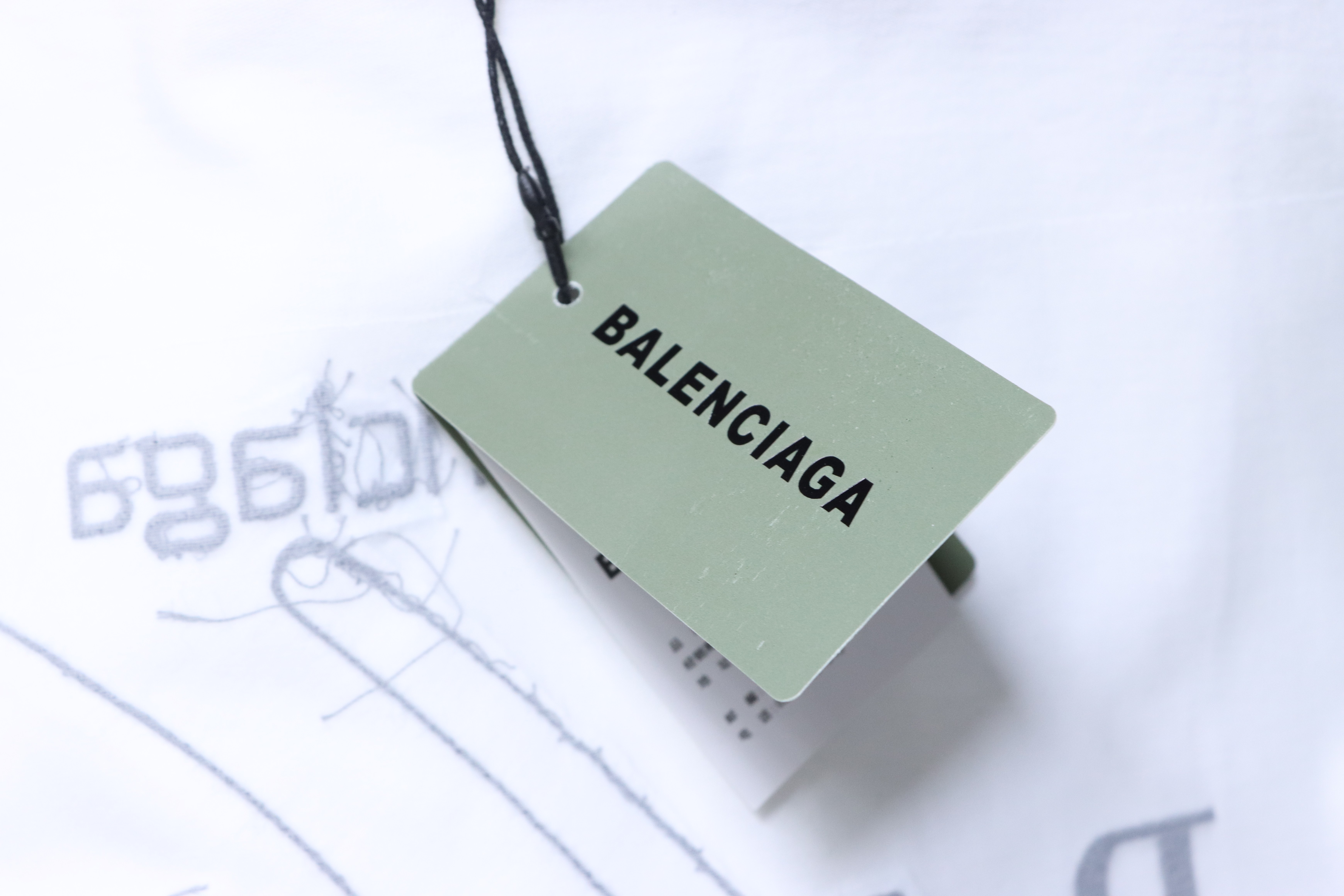 Balenciaga Hand-Drawn Back Logo T-Shirt White h160