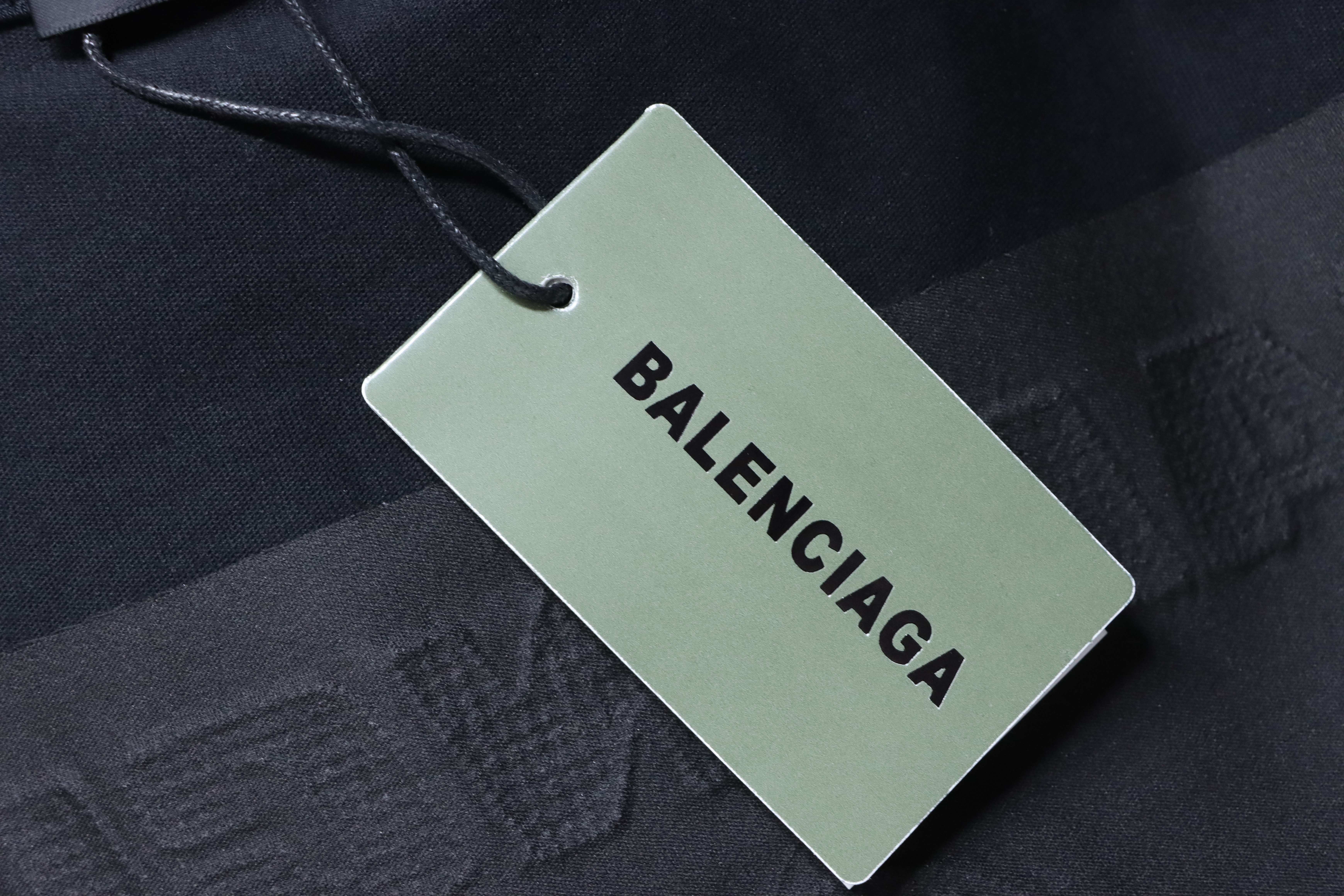 Balenciaga SP Logo Embroidered T-Shirt Black h160