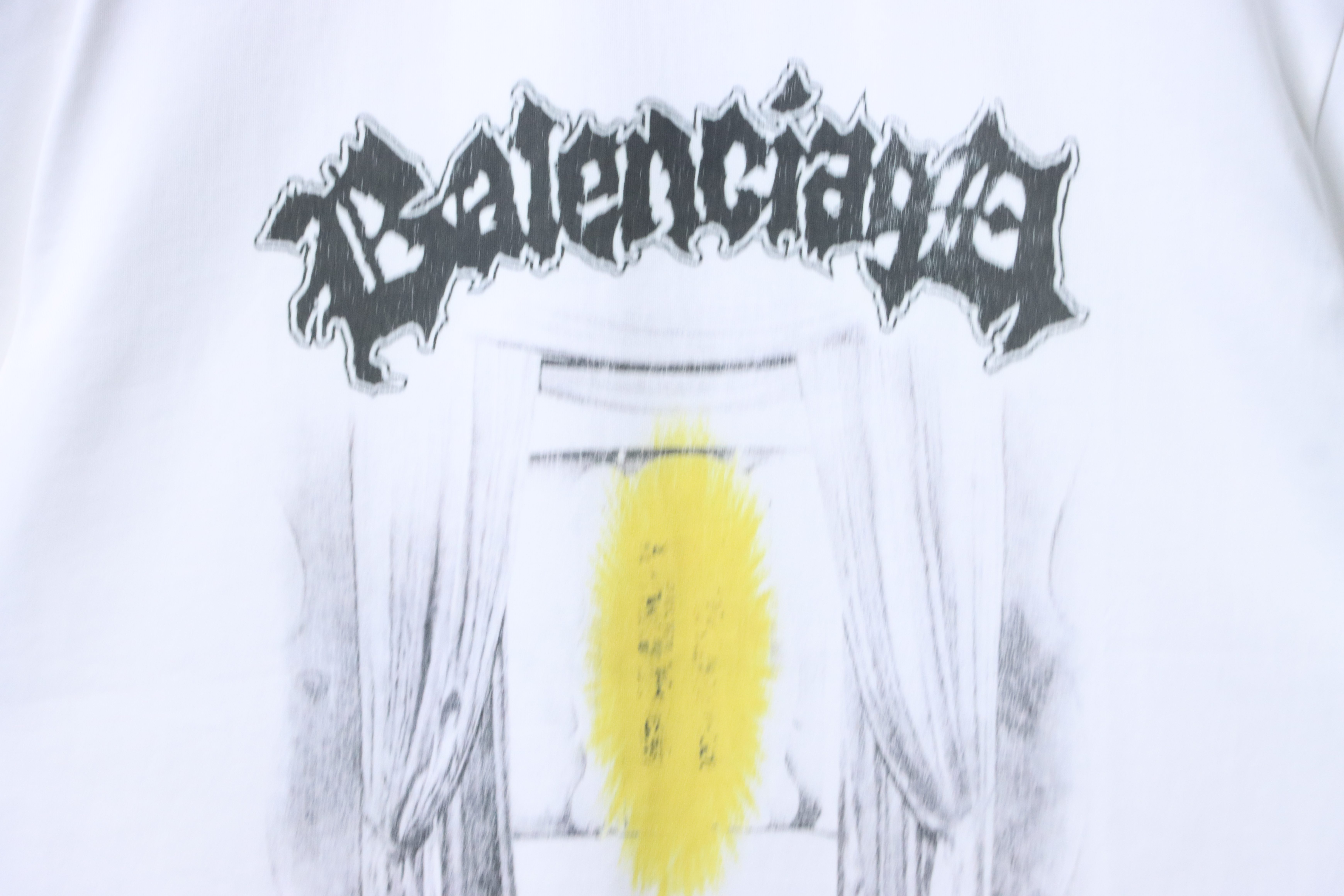 Balenciaga Gothic Couture Curtain T-Shirt - White h170