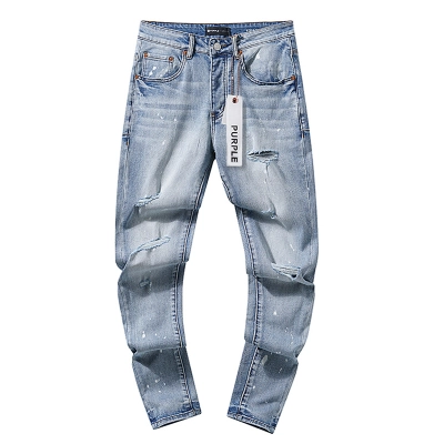 Purple Brand Bleached Skies Slim Tapered Jeans H200 PU114# 02