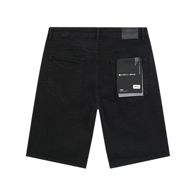 Purple Brand Black Distressed Denim Shorts H200 PU502# 02