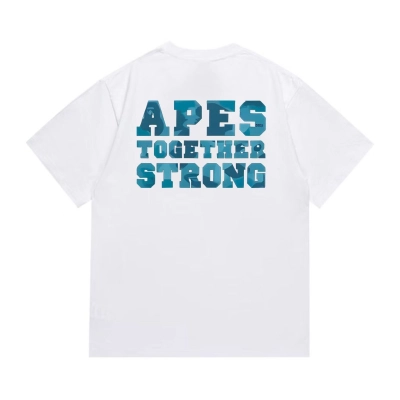BAPE Blue Camo Text Double Print Tee P120 1025 02