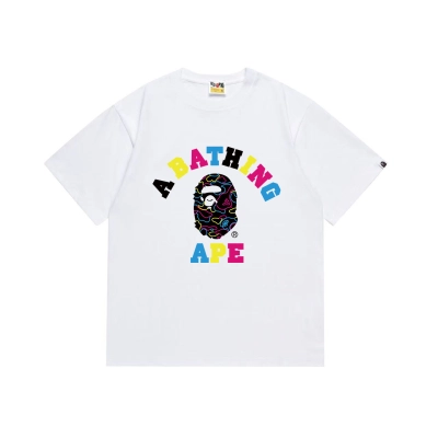 BAPE Rainbow Line Camo College Ape Tee  P120 1038 02